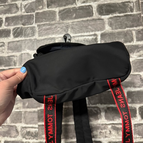 Tommy Jeans Heritage Black Backpack red Spellout small main image 6